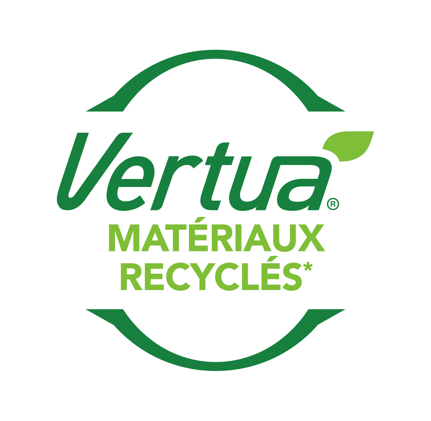 Logo Vertua Matériaux recyclés